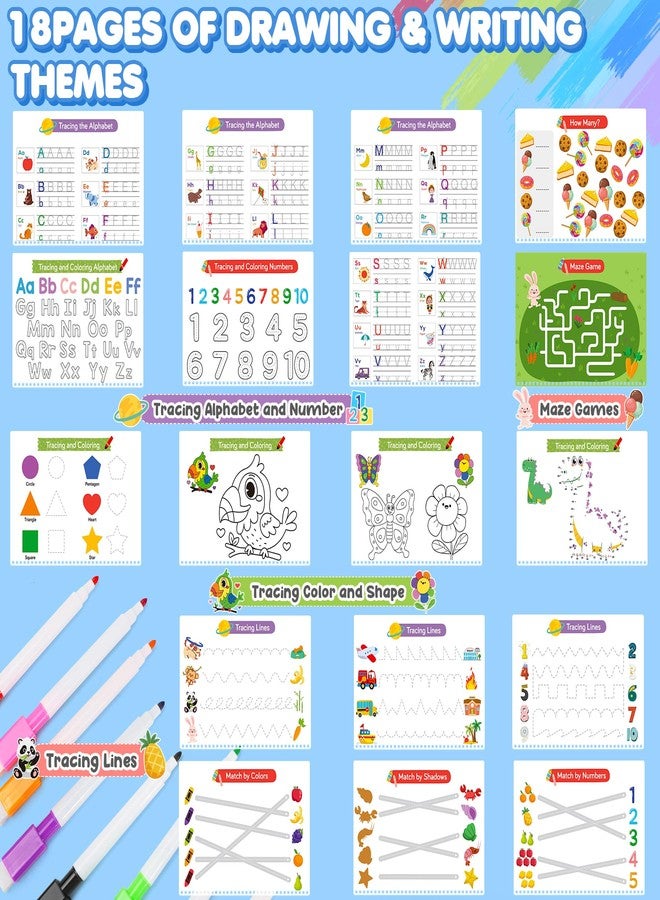 URMYWO Busy Book for Toddlers 3-5, Preschool Learning Activities, Montessori Learning Educational Toys, Tracing Activity Coloring Books for Kids Ages 4-8, Autism Sensory Travel toys, Christmas Birthday Gifts - Image 3